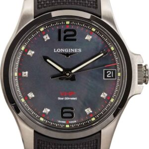 Ladies Longines Conquest V.H.P. Black