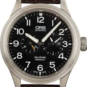 Oris Big Crown Pro Pilot World Timer Steel on Leather