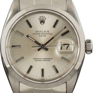 Rolex Date 1500 Silver Dial