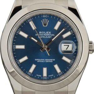 Mens Rolex Datejust II Ref 116300 Blue Dial