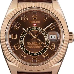 Pre-Owned Rolex Sky-Dweller 326135 Rose Gold